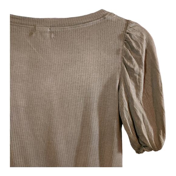 Out From Under For Urban Outfitters Remi Ribbed Puff Sleeve Crop Top Women's S - Picture 5 of 6